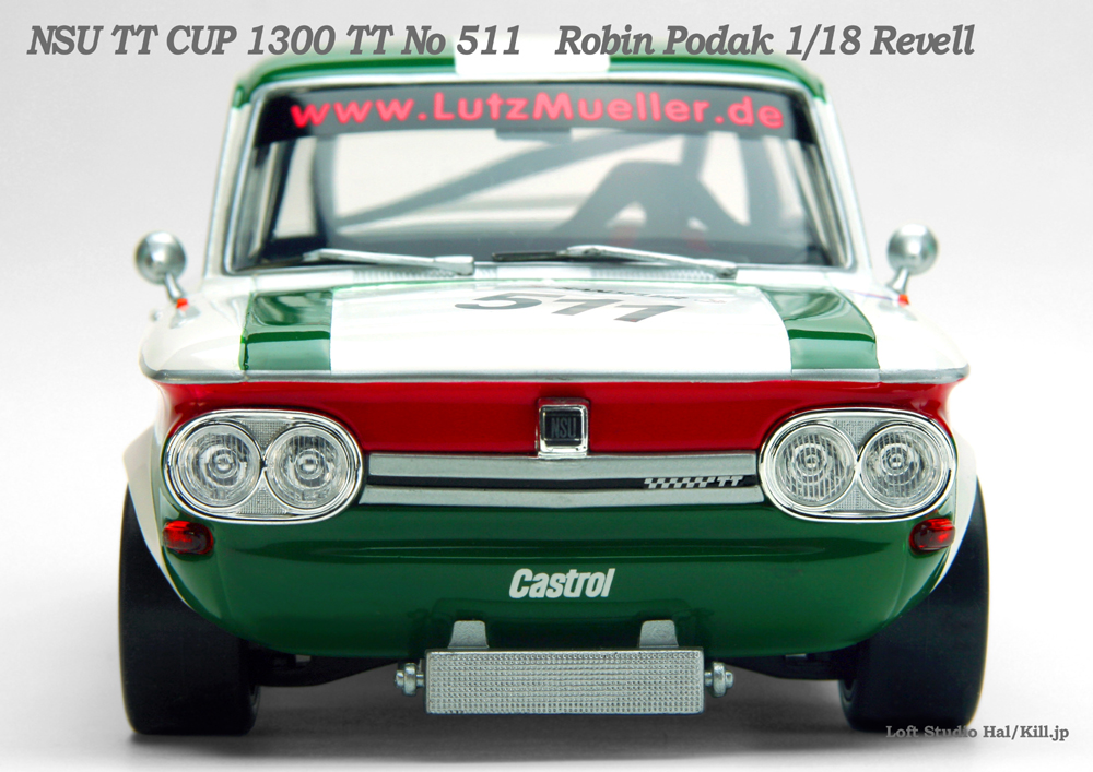NSU TT CUP 1300 TT No 511 Castrol Robin Podak 1/18 Revell